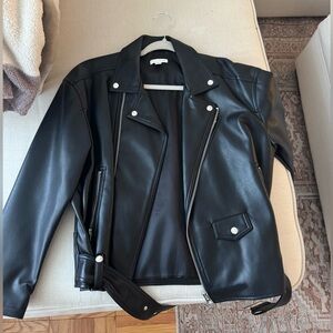 Topshop Oversized Biker Jacket